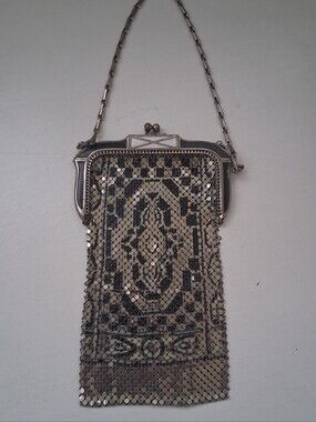Vtg Whiting And Davis Mesh Bag
